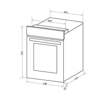 Шкаф духовой электрический MAUNFELD EOEC516B2/ 448х546х595 мм, Независимый тип установки, класс энергопотребления А, 7 основных режимов, механическое управление, двойное стекло дверцы, металлическая ручка дверцы, холодный фронт, объем 51 л, конвекция,гриль,таймер,черный цвет - фото 29
