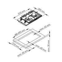 Газовая варочная панель Kuppersberg TG 38 B - фото 9