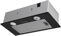ВЫТЯЖКА HOMSair Camelia Power 60 Black/ полновстраиваемая, кнопочное управление, 3 скорости, 580 м3/ч, до 30 м2, 52 дБ, светодиодное LED-освещение, угольный фильтр CF02X 1 шт., ШхВхД: 650х172х260 мм, черный цвет - фото 1