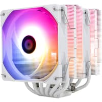 Кулер для процессора/ CPU Cooler Thermalright Peerless Assassin 120 White ARGB (4-pin PWM, 157mm, Ni/Cu, 6x6mm, ARGB, 2x120mm, 66.17CFM, 25.6dBA, 1550RPM, S: 1851, 1700, 1200, 115X, AM5, AM4, white) - фото 4