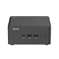 платформа для ПК/ Nettop ASUS NUC Model: NUC15CRH, Intel® Core™ 3 Processor 100U, 2xDDR5-5600 SO-DIMM supp, Intel® Graphics, Wi-Fi 7, BT v5.4, 3xUSB 3.2 Gen2, 1xUSB 2.0, 1xUSB 3.2 Gen2 Type-C + 2xT-bolt (incl. DP 2.1 and USB4), 2xHDMI 2.1, 1xRJ45 LAN, 1xDC-in, Supp:128GB~8TB M.2 2280 NVMe™PCIe®5.0 x 4 SSD or 128GB~8TB M.2 2280 NVMe™PCIe®4.0x4 SSD+128GB~2TB M.2 2242 NVMe™PCIe®4.0x4 SSD, 19VDC, 6.32A, 120W Adapter, W/O OS, ASUS LOGO, Black - фото 1