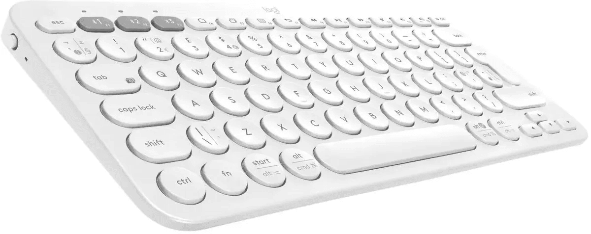 Клавиатура/ Logitech Keyboard K380 OFF-WHITE Wireless Bluetooth RTL, Multi-Device