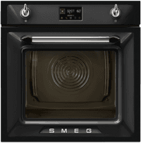 Встраиваемый духовой шкаф SMEG/ Многофункциональный духовой шкаф с пароувлажнением и пиролизом, 60 см, 12 функций, цвет чёрный, Victoria - фото 1