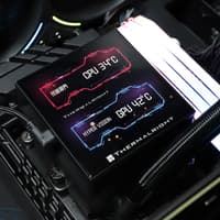 Водяное охлаждение для процессора/ Water Cooling System Thermalright Hyper Vision 360 (360mm, LED, Black, ARGB/ Fans: 3x120mm, 69CFM, 27dBA, 2150RPM/ Pump height 68mm, 6400RPM, Rad thickness 27mm/ S: 1700, 1200, 1851, 115X, 2011, 2066, AM5, AM4) - фото 17
