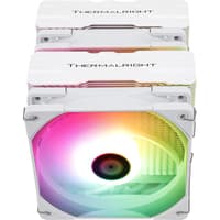 Кулер для процессора/ CPU Cooler Thermalright Peerless Assassin 120 White ARGB (4-pin PWM, 157mm, Ni/Cu, 6x6mm, ARGB, 2x120mm, 66.17CFM, 25.6dBA, 1550RPM, S: 1851, 1700, 1200, 115X, AM5, AM4, white) - фото 8