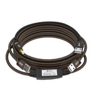 GCR PRO Кабель активный 15.0m USB 2.0, AM/AM, черно-прозрачный, медь, с усилителем сигнала, разъём для доп.питания, 28/24 AWG - фото 2