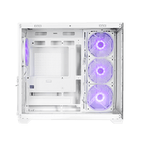Корпус без блока питания/ Case PCCooler C3T700 ARGB WH, Midi-Tower, TG, 4x120mm ARGB, 1xUSB-A 3.0 + 1xUSB-A 2.0 + 1xUSB-C, ATX, mATX, mITX White - фото 5