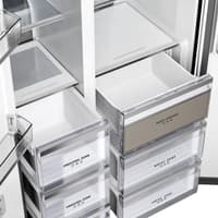 Холодильник Kuppersberg/ KITCHEN RETAIL / Отдельностоящии холодильник Side-by-Side, Габариты (ШxВxГ): 91.1х191.2х60 см, полезный объем хол. камеры: 294 л, электронное управление, Светодиодное освещение, Антибактериальный пластик, система NО FROST, цвет: серебристый - фото 12