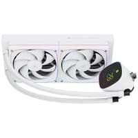 Система жидкостного охлаждения/ Water Cooling System Thermalright Frozen Horizon 240 Digital (240mm, LED temp., White, ARGB/ Fans: 2x120mm, 68.9CFM, 28.2dBA, 2000RPM/ Pump height 53.2mm, Rad thickness 27mm/ S: 1700, 1200, 1851, 115X, AM5, AM4) - фото 6