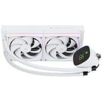 Система жидкостного охлаждения/ Water Cooling System Thermalright Frozen Horizon 240 Digital (240mm, LED temp., White, ARGB/ Fans: 2x120mm, 68.9CFM, 28.2dBA, 2000RPM/ Pump height 53.2mm, Rad thickness 27mm/ S: 1700, 1200, 1851, 115X, AM5, AM4) - фото 5