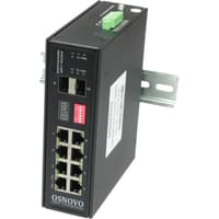Коммутатор/ OSNOVO Промышленный гигабитный коммутатор HiPoE на 10 портов, 1*10/100/1000Base-T с PoE до 90W, 7 *10/100/1000Base-T с PoE (до 30W), 2*SFP 1000Base-X, суммарно PoE до 300W, БП опционально - фото 1
