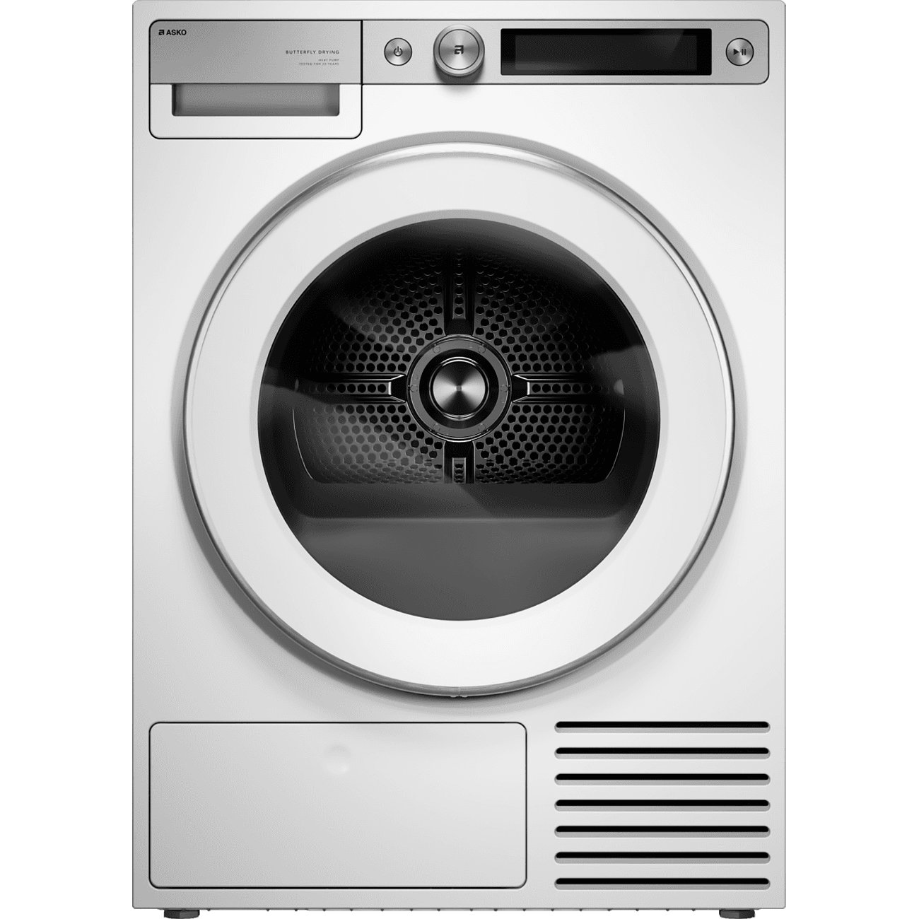Сушильная машина ASKO/ Арт. 746366 ; Сушильная машина ASKO, Style+, глубина 71.8 см, загрузка 10 кг, 20 программ, 3 режима сушки, гипоаллергенная программа, режим дезинфекции, функция обработки паром, сенсорный TFT дисплей, Butterfly Drying, система мульти фильтрации, самоочистка конденсора, детектор скручивания белья, подсветка барабана, Wi-Fi, цвет белый