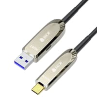 GCR PRO Кабель USB 3.1 (USB 3.2 Gen 2) Type-C, 5.0m, оптический, AM / CM, 10 Гбит/с, черный - фото 7