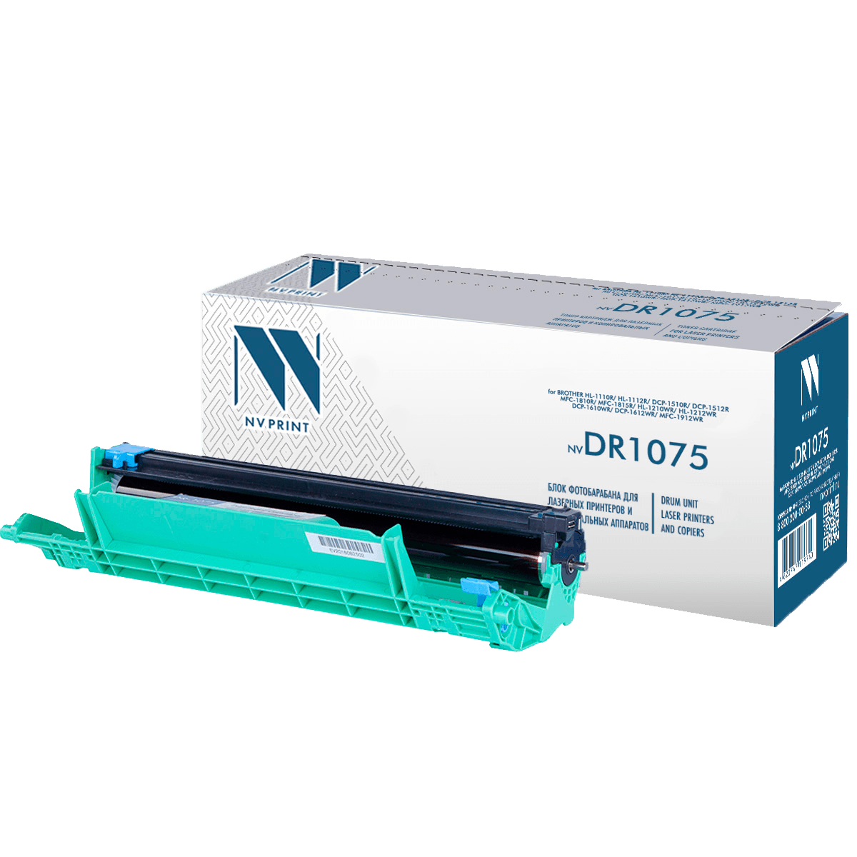 -/ Барабан NVP NV-DR-1075 для Brother HL-1110R/ HL-1112R/ DCP-1510R/ DCP-1512R/ MFC-1810R/ MFC-1815R/ HL-1210WR/ HL-1212WR/ DCP-1610WR/ DCP-1612WR/ MFC-1912WR (10000k)