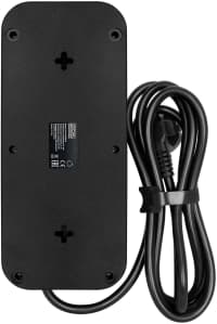 Фильтр-удлинитель PowerCom SP-08 USB03AB 3.0M, 8 розеток, черный, 16А, 4кВт, 175Дж, 3*USB, защитные шторки, защита от КЗ, перегрузки, ВЧ и импульсных помех, кабель 3x1 мм2, ШхГхВ 230х105х45 мм, вес 0.68 кг./ Surge protector PowerCom SP-08 USB03AB 3.0M, 8 sockets, black, 16A, 4kW, 175J, 3*USB, protective curtains, protection against short circuit, overload, HF and impulse noise, cable 3x1 mm2, WxDxH 230x105x45 mm, weight 0.68 kg. - фото 5