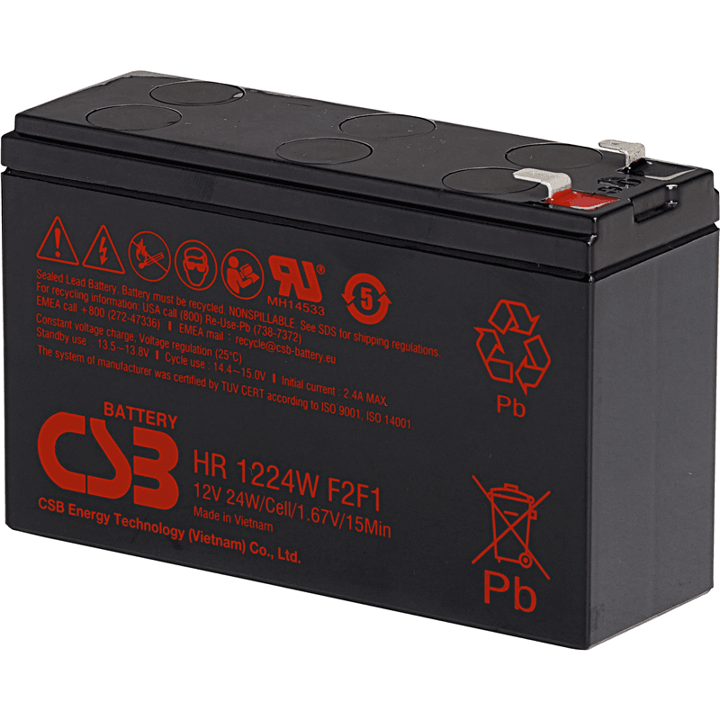 Аккумулятор CSB HR 1224W F2F1 (12V, 6Ah) для UPS