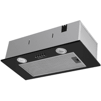 ВЫТЯЖКА HOMSair Camelia Power 60 Black/ полновстраиваемая, кнопочное управление, 3 скорости, 580 м3/ч, до 30 м2, 52 дБ, светодиодное LED-освещение, угольный фильтр CF02X 1 шт., ШхВхД: 650х172х260 мм, черный цвет - фото 2