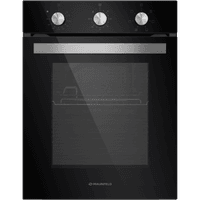 Шкаф духовой электрический MAUNFELD EOEC516B/ 448х546х595 мм, объем 51 л, 7 основных режимов, механическое управление, двойное стекло дверцы, металлическая ручка дверцы, холодный фронт, конвекция, гриль,таймер,черный цвет - фото 2