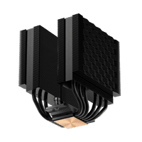 Кулер для процессора PCCooler RT620 PRO BK (250W, 4-pin PWM, 153mm, Al/Cu, 6x6mm, 2x120mm, 73.32CFM, 34.9dBA, 2200RPM, S: 1851/1700/1200/115X, AM5/AM4, черный) - фото 5