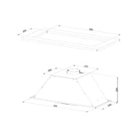 Вытяжка встраиваемая Kuppersberg Inlinea 70 BX черный/нержавеющая сталь, 70 см, 1300 куб. м/ч, 41 дБ - фото 8