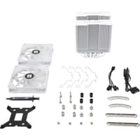 Кулер для процессора/ CPU Cooler Thermalright Peerless Assassin 120 White ARGB (4-pin PWM, 157mm, Ni/Cu, 6x6mm, ARGB, 2x120mm, 66.17CFM, 25.6dBA, 1550RPM, S: 1851, 1700, 1200, 115X, AM5, AM4, white) - фото 6