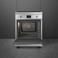 Варочный центр SMEG/ Варочный центр SMEG, 60 см, Classica, индукционная варочная панель, поворотное/сенсорное управление, дисплей, таймер, температура 50-260 градусов, 4 зоны нагрева, объем духовки 79 л, паровая очистка, энергоэффективность А, цвет нержавеющая сталь - фото 5