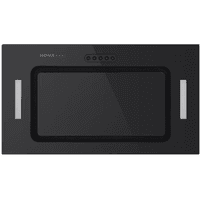 ВЫТЯЖКА HOMSair CROСUS PUSH 52 Glass Black/ полновстраиваемая, кнопочное управление, 3 скорости, 850 м3/ч, до 30 м2, 53 дБ, угольный фильтр CF02X - 2 шт, ШхВхД: 518х191х290 мм, черный цвет - фото 8