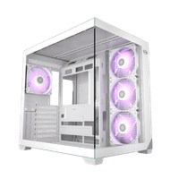 Корпус без блока питания/ Case PCCooler C3T700 ARGB WH, Midi-Tower, TG, 4x120mm ARGB, 1xUSB-A 3.0 + 1xUSB-A 2.0 + 1xUSB-C, ATX, mATX, mITX White - фото 2