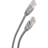 Патчкорд/ Патчкорд литой "Telecom" UTP кат.5е 1,0м серый - фото 4