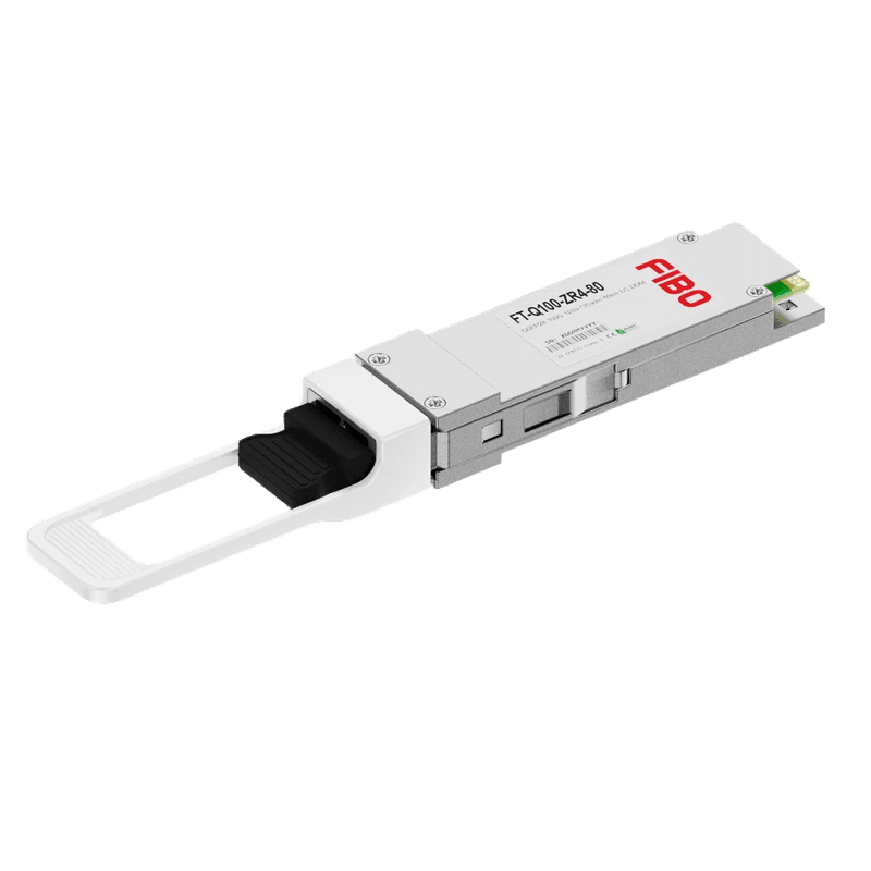 Трансивер/ FIBO FT-Q100-ZR4-80 модуль QSFP28, 100G, 80 км, 2xLC, DDM