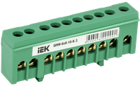 Шина PE "земля" в корп изол на DIN-рейку ШНИ-6х9-10-К-З IEK - фото 1