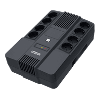 ИБП CBR [UPS-OFK-101E-600] 600VA/360W, Schuko CEE 7 Outlets: (x4 Battery & Surge Protected; x4 Surge Protected), LED - фото 1