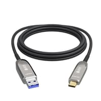 GCR PRO Кабель USB 3.1 (USB 3.2 Gen 2) Type-C, 5.0m, оптический, AM / CM, 10 Гбит/с, черный - фото 6