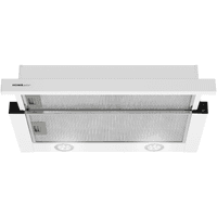 ВЫТЯЖКА HOMSair Flat 50 White/ встраиваемая, кнопочное управление, 2 скорости, 520 м3/ч, до 20 м2, 45 дБ, угольный фильтр CF110 - 1 шт, ШхВхД: 500х176х280 мм, белый цвет - фото 6