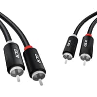 GCR PRO Кабель 12.5m аудио 2 х RCA / 2 х RCA, черный - фото 3