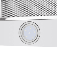 ВЫТЯЖКА HOMSair Flat 50 White/ встраиваемая, кнопочное управление, 2 скорости, 520 м3/ч, до 20 м2, 45 дБ, угольный фильтр CF110 - 1 шт, ШхВхД: 500х176х280 мм, белый цвет - фото 26