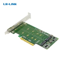 Lr-Link LRNV95N8 PCIe x8 to 2-Port M.2 NVMe Adapter, Supports 2*M.2 NVMe SSD for 2230, 2242, 2260,2280 and 22110mm - фото 3