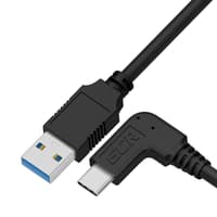 GCR Кабель интерфейсный USB 3.0 (USB 3.2 Gen 1) Type C 3.0m, АМ / CM угловой, 5 Гбит/с, черный, GCR-54770 - фото 2