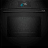 Духовой шкаф Bosch HNG978QB1 Accent line. Serie 8, духовой шкаф с микроволнами и паром, черный, 28 режимов + комбинированные режимы, микроволны до 800 Вт, 4-слойное остекление, 3 цветных текстовых TFT-дисплея 2,5" с сенсорным управлением, поворотный переключатель ControlRing, LED-освещение, меню "Assist", PerfectBake, PerfectRoast, пиролитическая самоочистка, телескопические направляющие на 1 уровне - фото 2