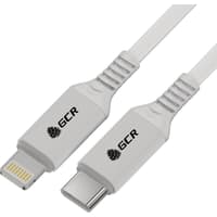 GCR PRO Кабель PREMIUM 2.0m TypeC/Lightning MFI POWER DELIVERY 18 W, медь, быстрая зарядка, белый силикон, AL корпус - фото 2