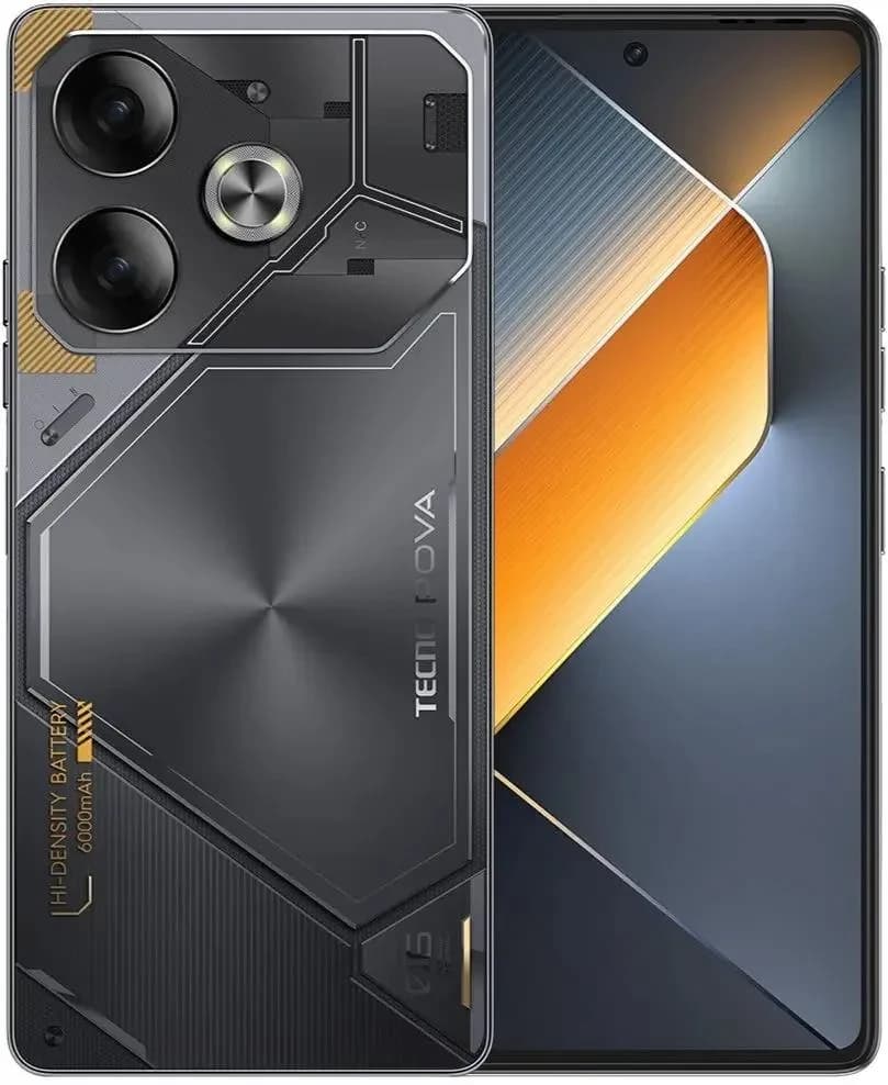 Смартфон Tecno Pova 6 256Gb 8Gb серый моноблок 3G 4G 2Sim 6.8" 1080x2460 Android 14 108Mpix 802.11 a/b/g/n/ac NFC GPS GSM900/1800 Protect FM