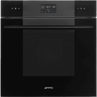 Встраиваемый духовой шкаф SMEG/ Многофункциональный духовой шкаф с пиролизом, 60 см, 10 функций, Black (черное стекло). Класс энергопотребления А+ - фото 1