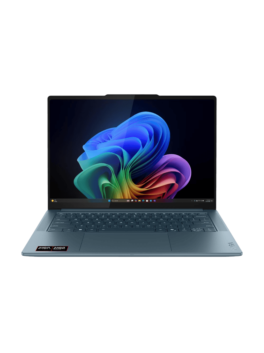 Ноутбук/ Lenovo Yoga Pro 7 14ASP10 14.5"(2944x1840 OLED)/AMD Ryzen AI 9 365(2Ghz)/32768Mb/1024PCISSDGb/noDVD/Int:AMD Radeon 880M/Cam/BT/WiFi/84WHr/war 1y/1.54kg/tidal teal/noOS + 100W, RU kbd