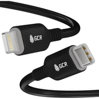 GCR PRO Кабель PREMIUM 3.0m TypeC/Lightning MFI POWER DELIVERY 18 W, медь, быстрая зарядка, черный силикон, AL корпус - фото 4