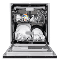 Посудомоечная бытовая машина HOMSair DW67M/ встраиваемая, 598х815х550 мм, 14 комплектов, 6 программ, 47 дБ, А++, расход воды - 11 л. - фото 8