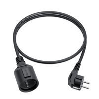 GCR PRO Удлинитель PROF черный, 3.0m, евровилка угловая Schuko - евророзетка, 3*1,0mm, медь - фото 6