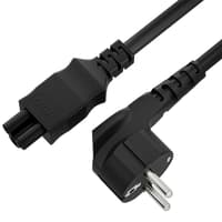 GCR Кабель питания для ноутбука 3.0m, Евровилка угловая - С5, черный, 3*0,5mm, GCR-54408 - фото 4