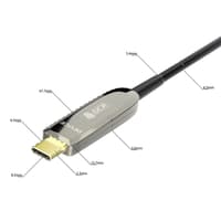 GCR PRO Кабель USB 3.1 (USB 3.2 Gen 2) Type-C, 5.0m, оптический, AM / CM, 10 Гбит/с, черный - фото 2