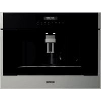 Встраиваемая кофемашина GORENJE/ Автоматическая кофемашина, Материал: Нержавеющая сталь, Максимальная мощность: 1350 Вт, Габаритные размеры (вхшхг): 45,5 × 59,5 × 38,1 см, Вес (брутто/нетто): 27,2 / 22,6 кг - фото 1