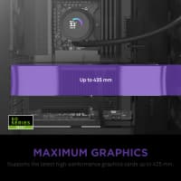 Компьютерный корпус без блока питания Case NZXT H9 Flow (2025), Midi-Tower, TG, 3x140мм + 1x120мм, 2xUSB-A 3.2 + 1xUSB-C 3.2, E-ATX, ATX, mATX, mITX черный - фото 9